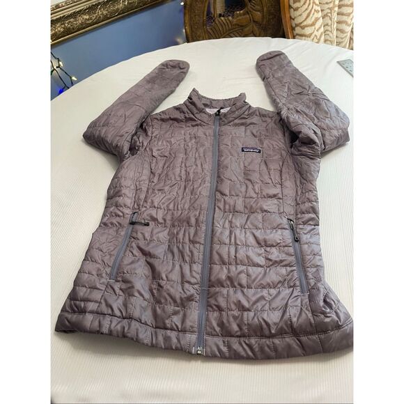 Patagonia Nano Puff Puffer Purple Jacket Women’s Size Large - Picture 5 of 10